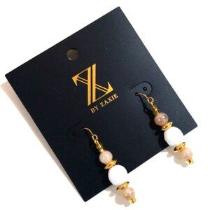 Elegant Gold tone Colorful Beaded Drop Dangle Earrings - Women's Fashion Jewelry